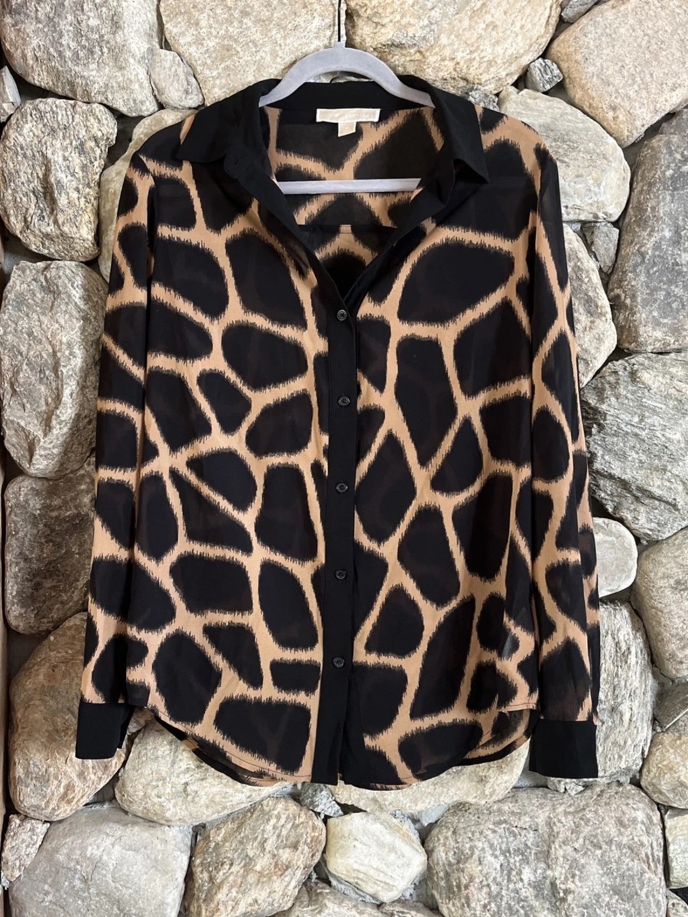 99 Michael Kors Giraffe Sheer Shirt